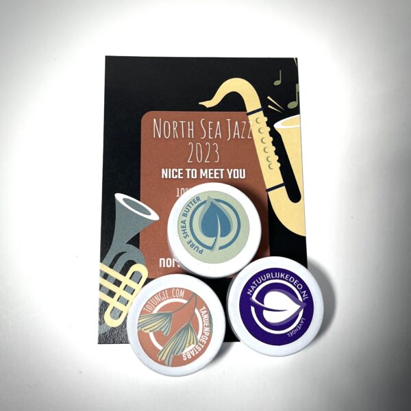 North Sea Jazz special met mini natuurlijke deodorant pure sheabutter en mini tandenpoetstabs